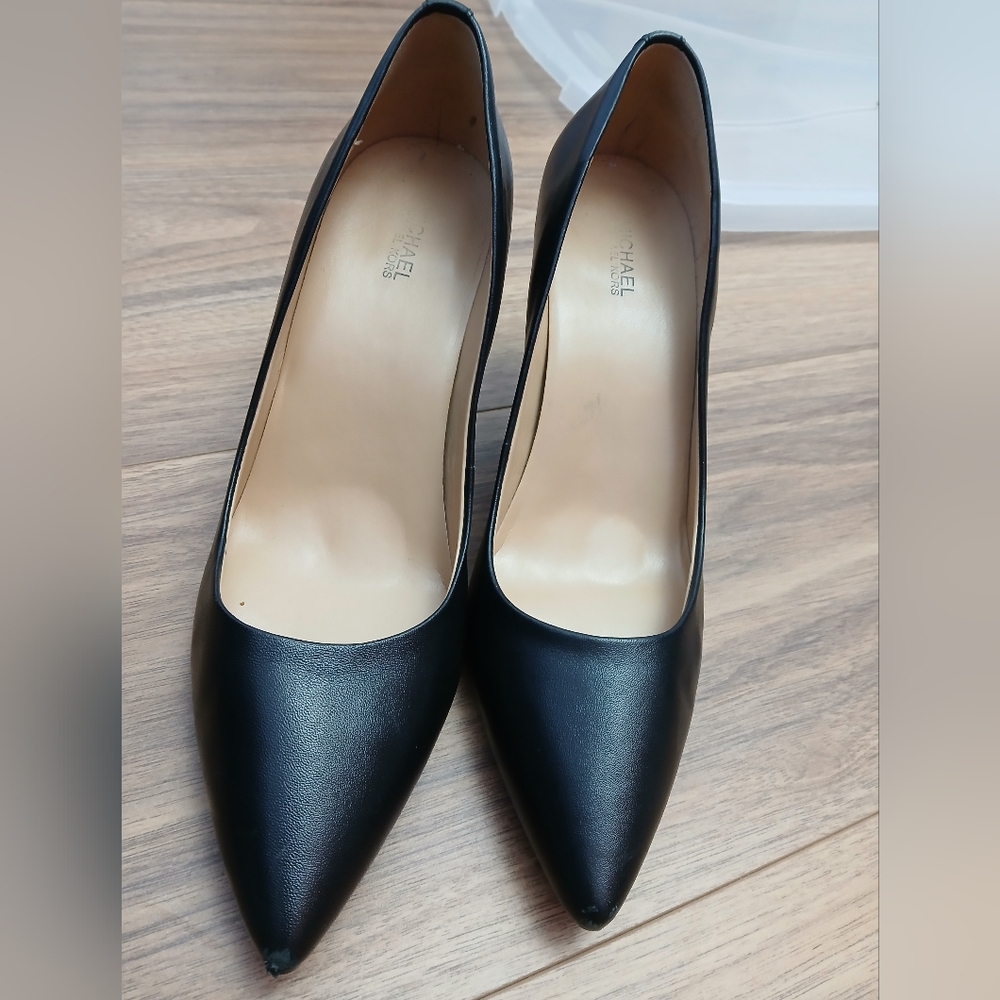 Michael Kors Black Leather Heels